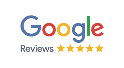 Google reviews logo with a five-star cleaning rating displayed below it.